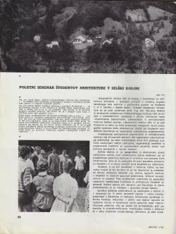 Boris Gaberščik, Vera Grabnar, Vladimir Mušič, Albin Zor - Poletni seminar študentov arhitekture – Vrednotenje  pokrajinskih, urbanističnih in arhitektonskih motivov Selške doline